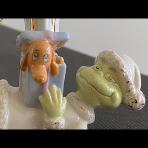 Lenox Grinch & Max ornament: “Grinchy Greetings”